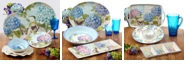 Certified International Hydrangea Garden Melamine Dinnerware Collection